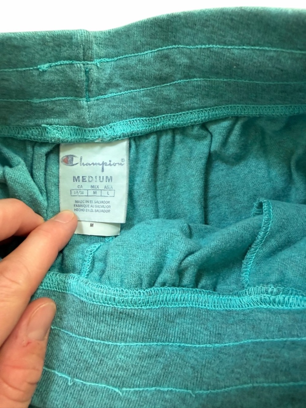Champion Men's Medium Aqua Terry Shorts - Picture 7 of 8